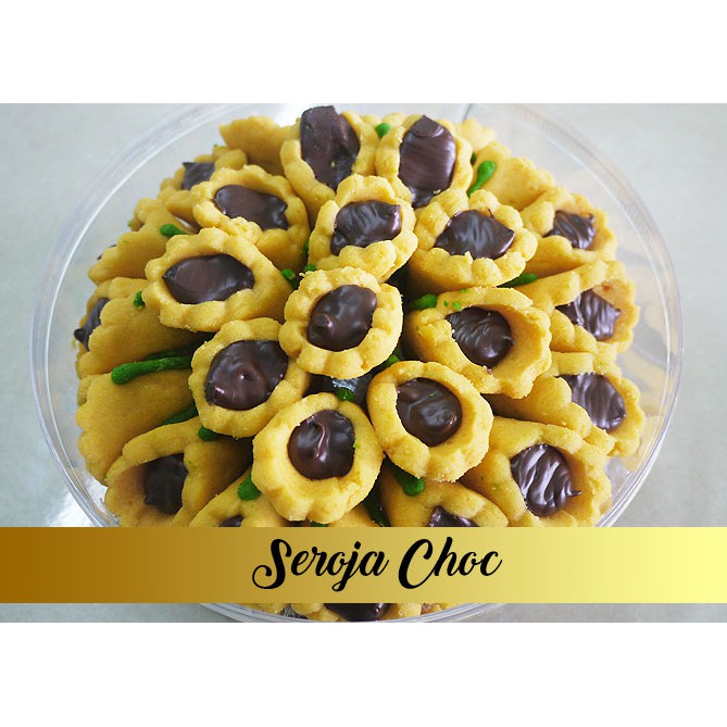 Kuih Raya 2023, Biskut Raya Seroja Coklat Cookies Ready Stock | Shopee ...