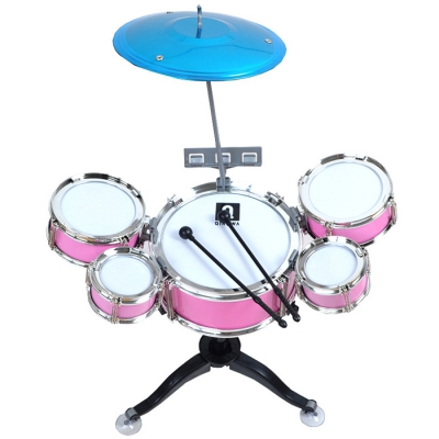 Children's Percussion Instrument Jazz Drum Combination Set (PINK ...