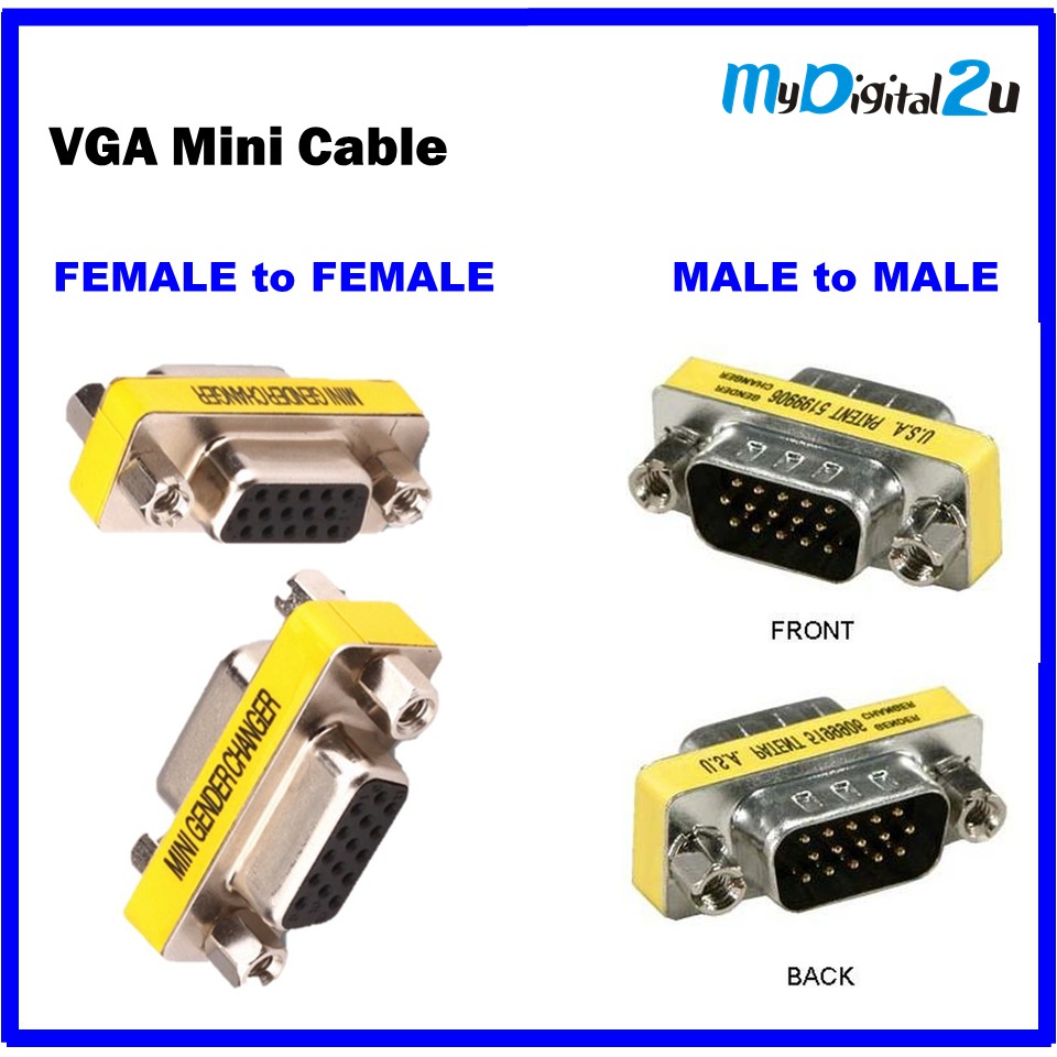 Vga Female To Male Waveshare 13860 Mini HDMI Male To VGA Female