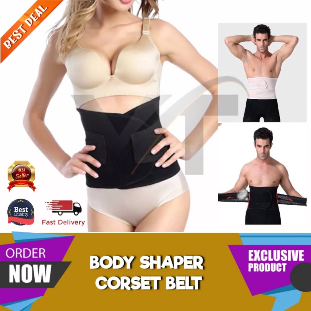 VIRENE Men Girdle Corset Body Shaper Bengkung Waist Belly Korset Slimming  Shapewear Girdle Bengkung Lelaki Koset Sarung Kecut Perut Buncit Ready  Stock 310080