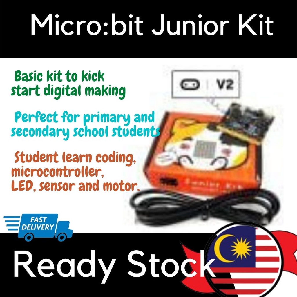 READY STOCK Microbit Junior Kit Projek RBT Microcontroller | Shopee ...