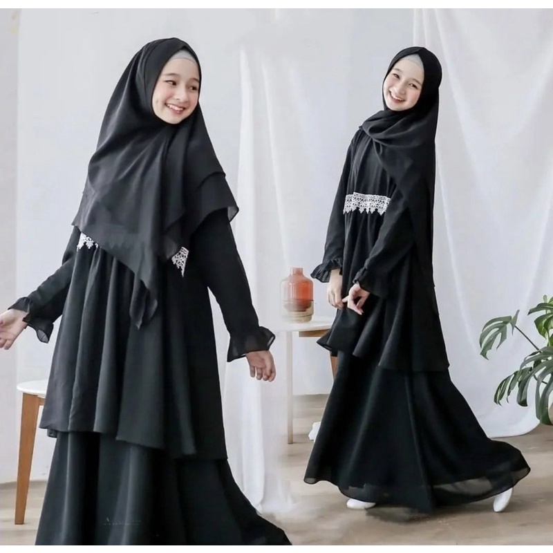 Robe syari Latest Girls Aged 11 To 16 Years Old Robe Teenage Girls