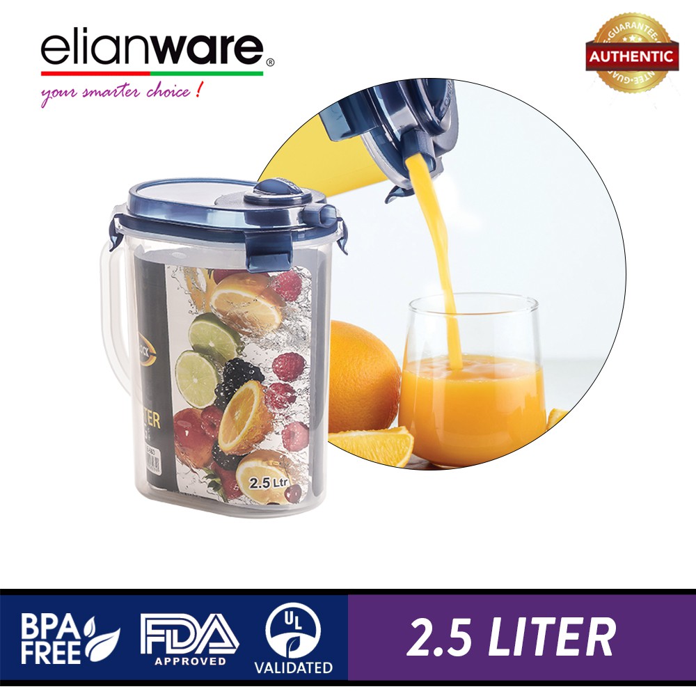 Elianware BPA Free 1.5Ltr/2Ltr Food Container Fridge Keeper Easy Food  Storage 2Ltr-GREEN