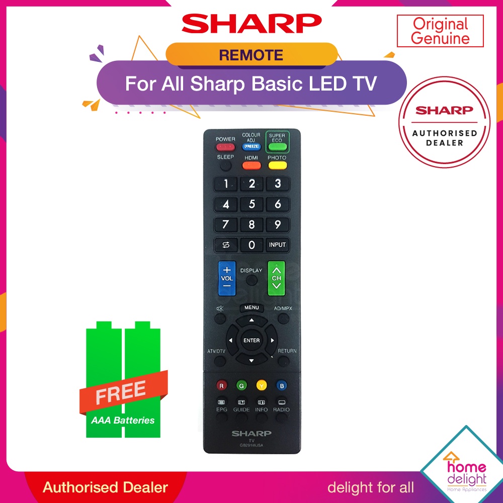 Sharp LED TV Remote Control (Original) For LC32LE280X LC40LE280X