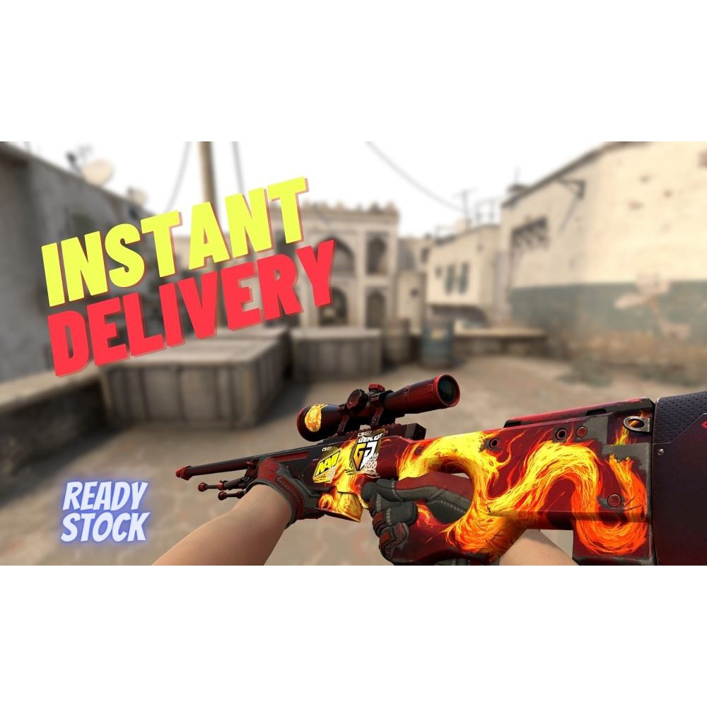 Csgo Skin Awp Wildfire Awp Asiimov Awp Containment Breach Shopee