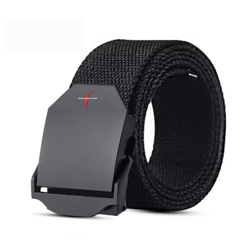 Men's Belts Buckle Men JUMBO Big Size Nylon Premium Belts Simple Buckle ...