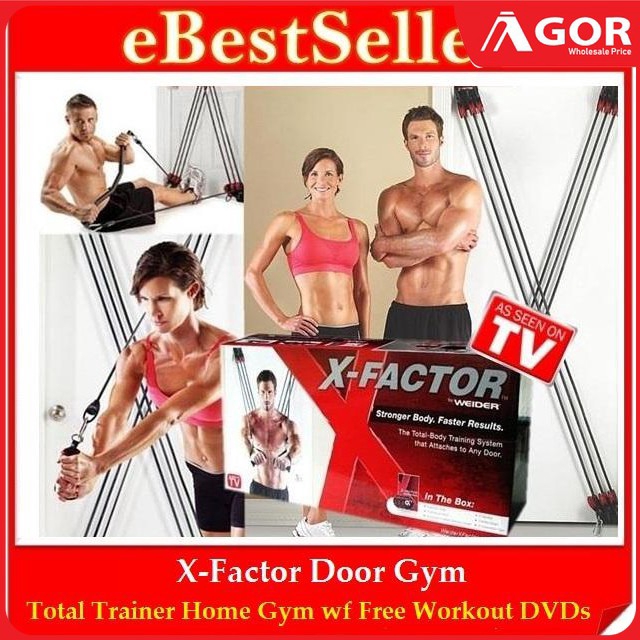 X Factor Door Gym Fitness Body Trainer Workout DVDs Weider