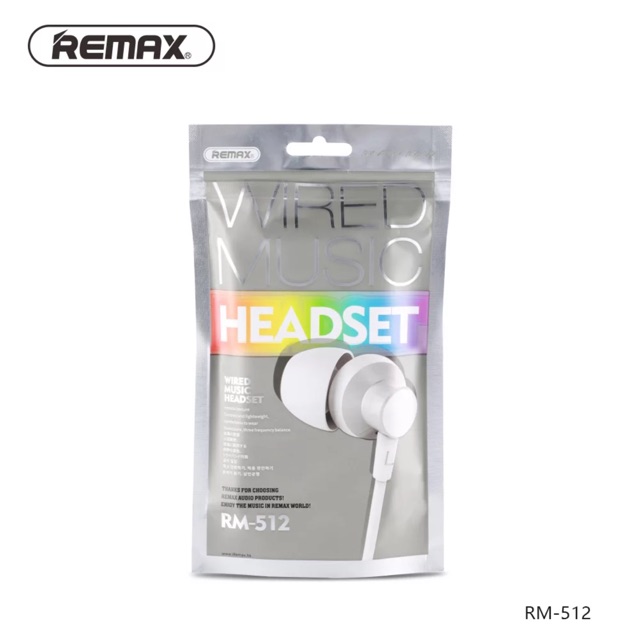 Original Remax RM-512 Wired Music Headset with Mic | Shopee Malaysia