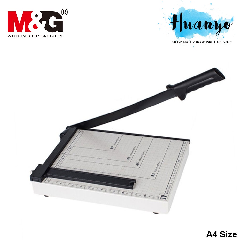 M&G A4 Adjustable Stainless Steel Paper Cutter Trimmer with Scudding ...