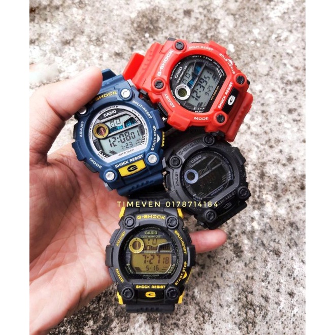 G shock merah biru best sale