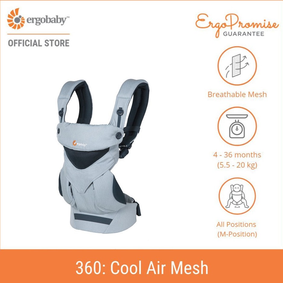Ergobaby 360 Baby Carrier Cool Air Mesh 6 Colors Shopee Malaysia