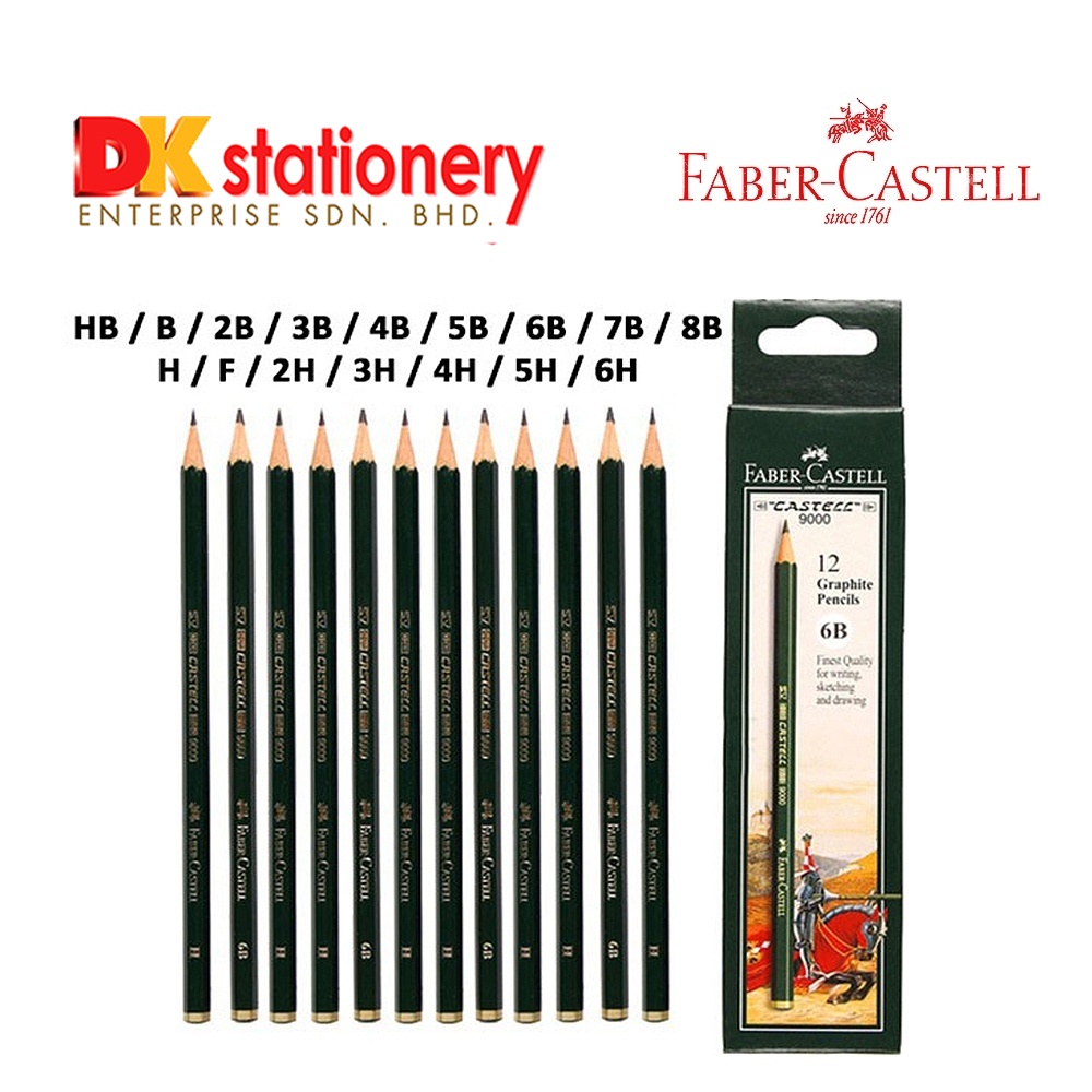 Faber-Castell 9000 Graphite Pencil Lead Box 3B, Sketch