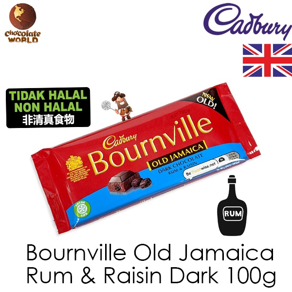Cadbury UK Bournville Old Jamaica Rum & Raisin Dark Chocolate 100g (Made in UK) Shopee Malaysia