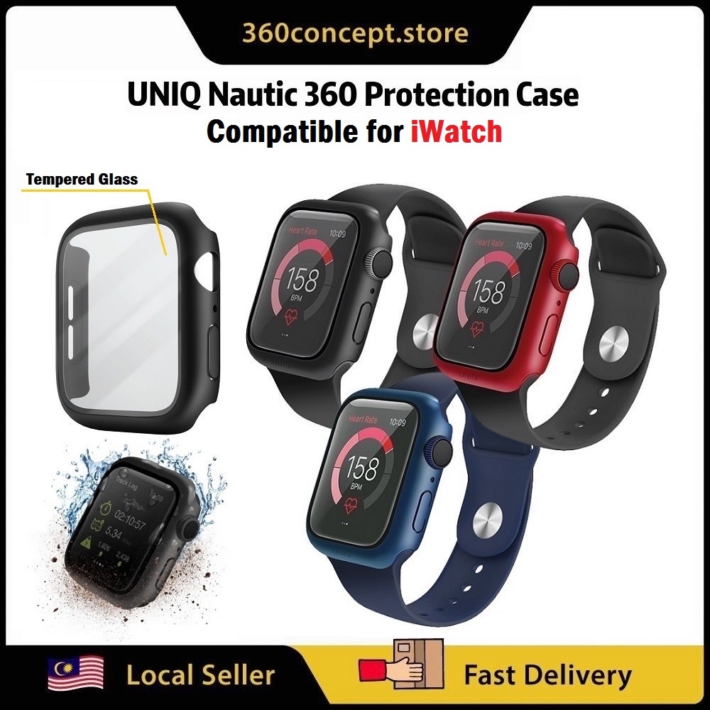 UNIQ Nautic Case 360 Full Protection Cover With Glass Screen Protector