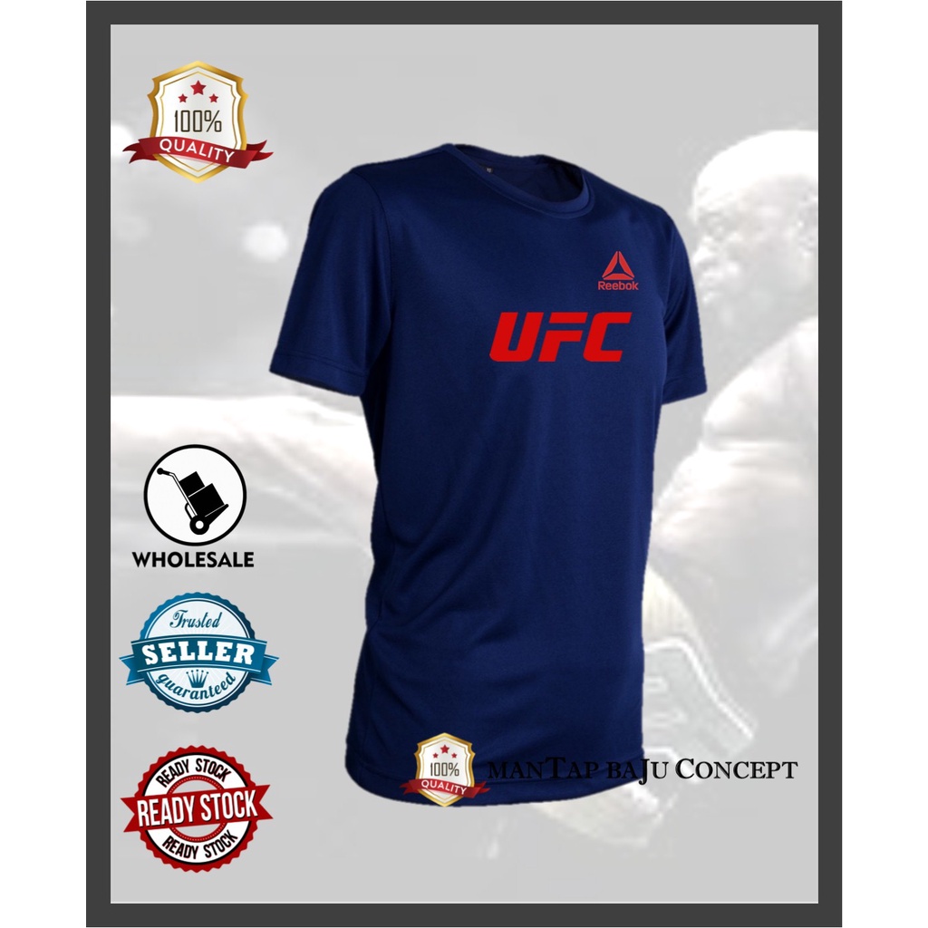 ufc jersey quick dry T shirt Ultimate Fighting Championship Boxing GYM TShirts UFC Reebok MMA martial art sport Shopee Malaysia