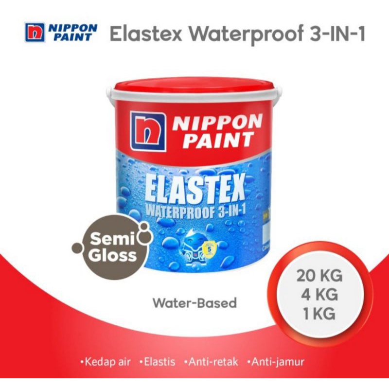 Nippon Paint - Elastex Waterproof Leakproof Wall Coating Paint 1 Kg ...