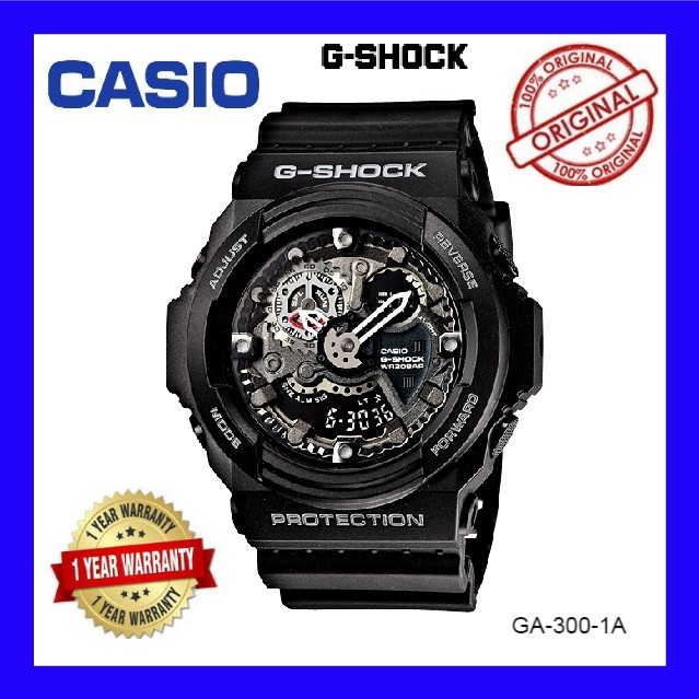 Casio GA-300-1A G-SHOCK Gent's Watch Original (One Year Warranty