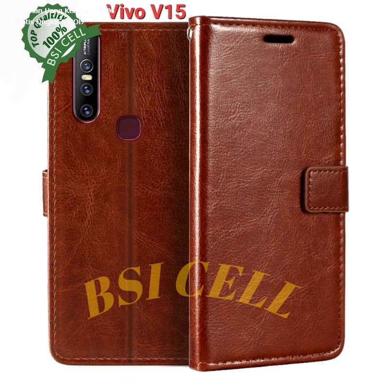 Hp Leather Flip Cover Vivo V15 Pro Case Flip Untuk Vivo V15 Pro