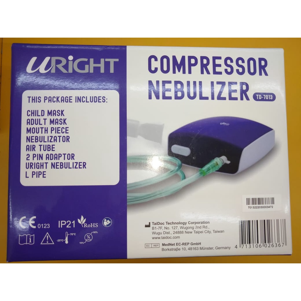 uRight COMPRESSOR NEBULIZER (TD-7013) | Shopee Malaysia