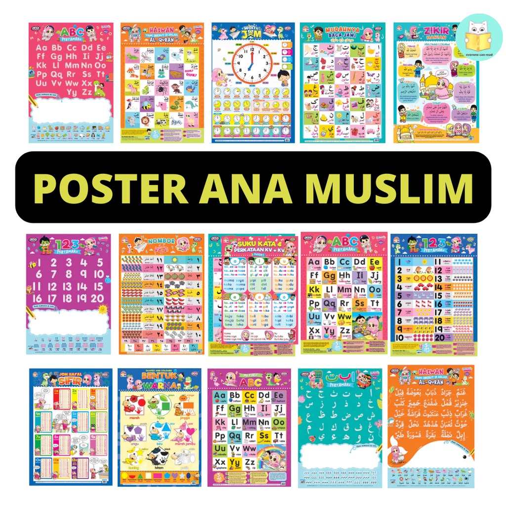 Poster Ana Muslim Basic - Matematik Tulis Poster Solat Poster Nombor ...