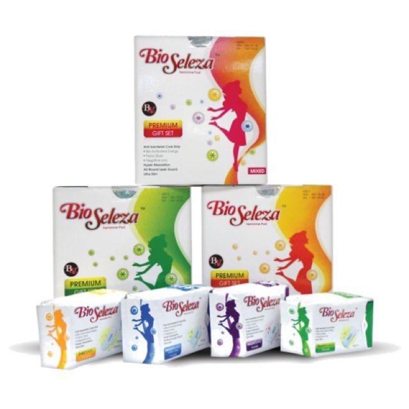 Bio Seleza Nightsafe Pantyliner Daysafe & Mixed Set Original from
