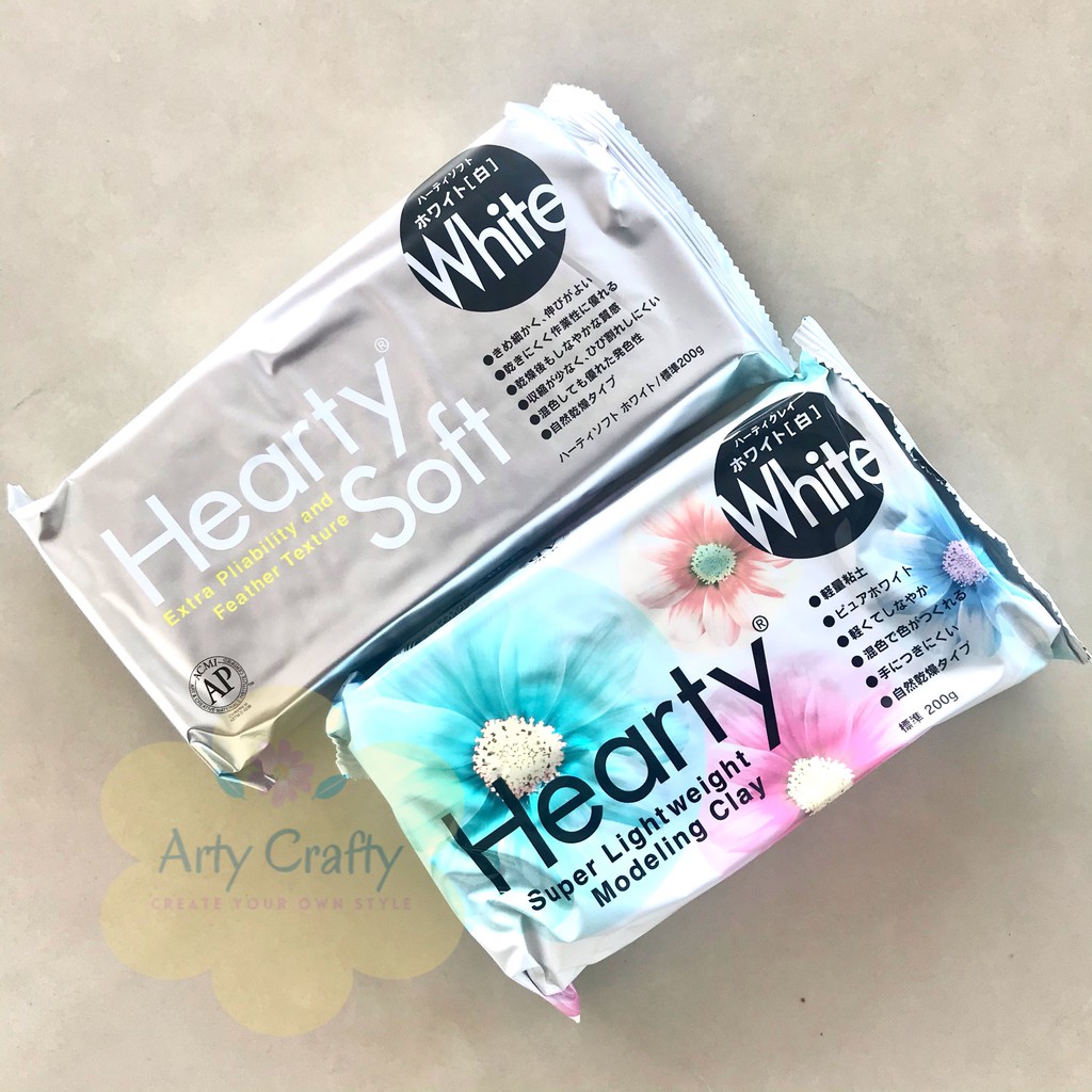 Padico Hearty Soft Clay 200g Color White