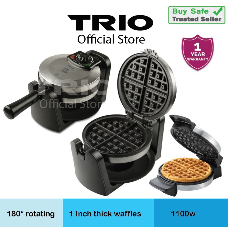Trio TWM85 Waffle Maker Silver Shopee Malaysia