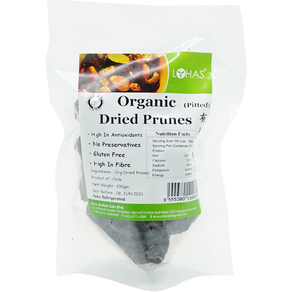 Organic Dried Prunes (Pitted) Shopee Malaysia