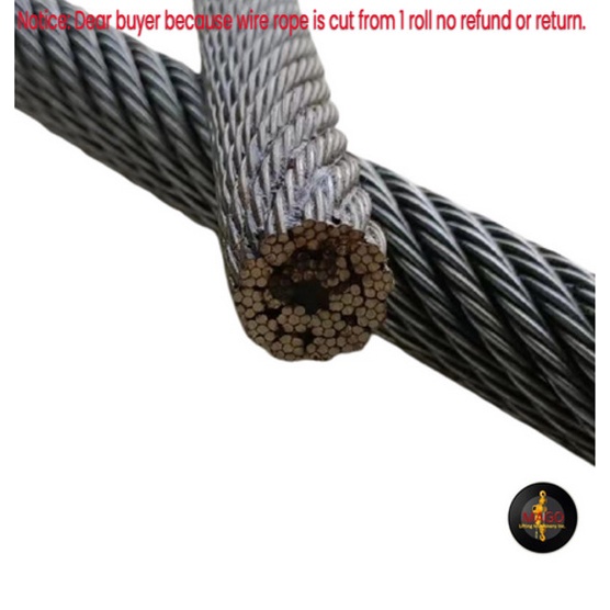Mago 20 Meters 12mm Wire Rope For Mobile Crane 35*7 Series Non-Rotating ...