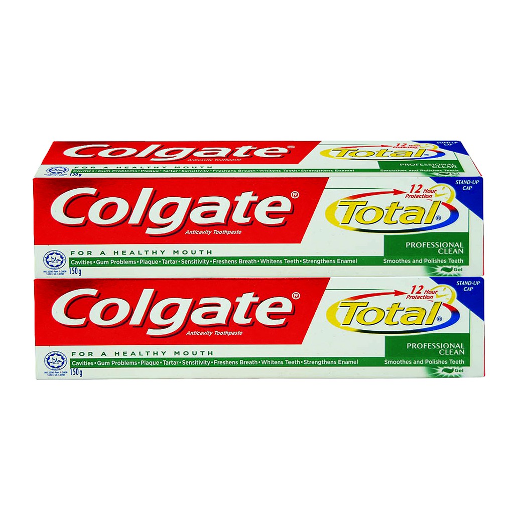 Colgate Total Professional Clean Gel Toothpaste (150g x 2's) | Shopee ...