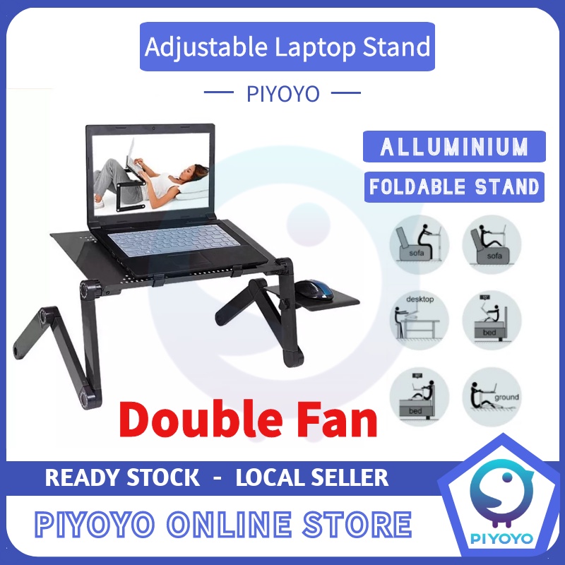 💥ReadyStock💥Adjustable Laptop Stand Desk Folding Laptop Holder Stand