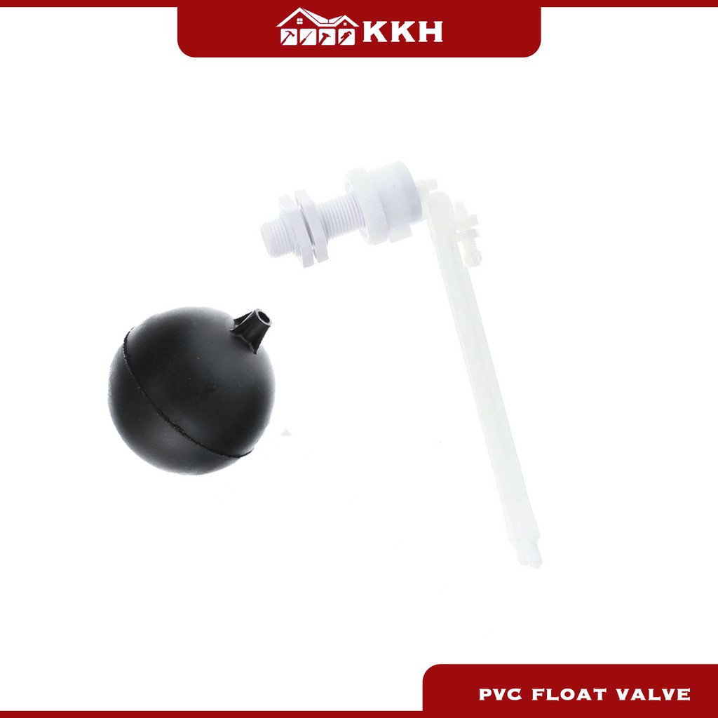 [Ready Stock] 1/2"x 7"/9" PVC Float Valve AS Ball Valve with PVC Arm