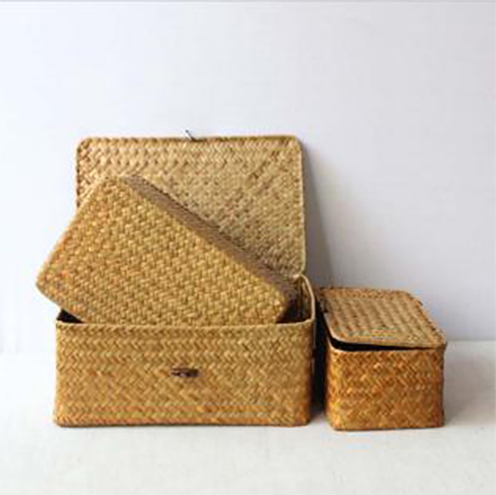 SO016 Rattan Storage Box (Available in 3 Size) Hand Woven Rattan Home ...