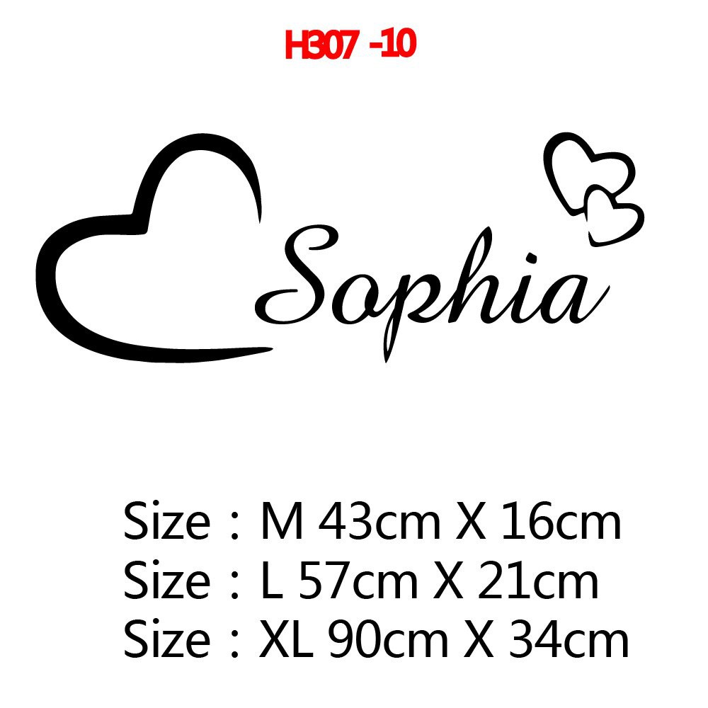 Personalized Custom Name Butterfly Wall Sticker Wallpaper For Nursery