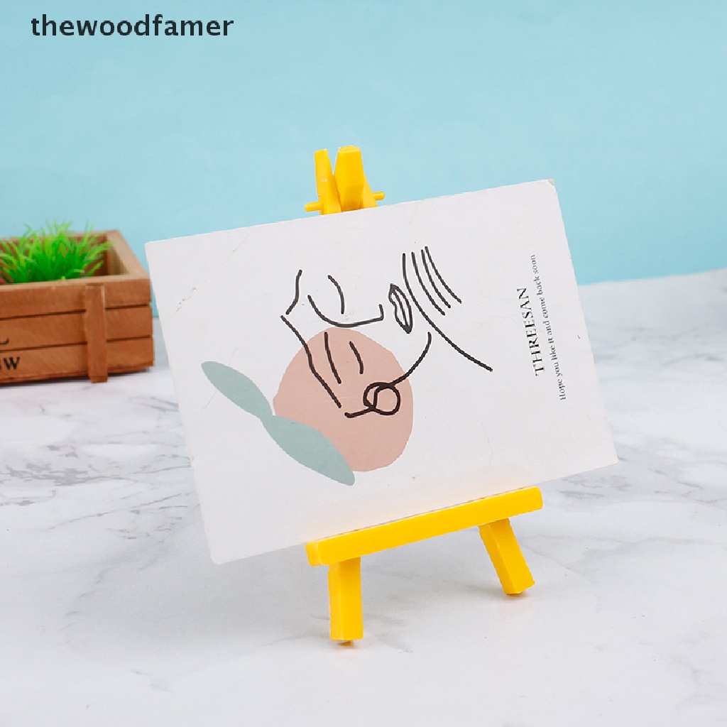 thewoodfamer 10Pcs Colorful Plastic Tripod Easel Display Painting Stand