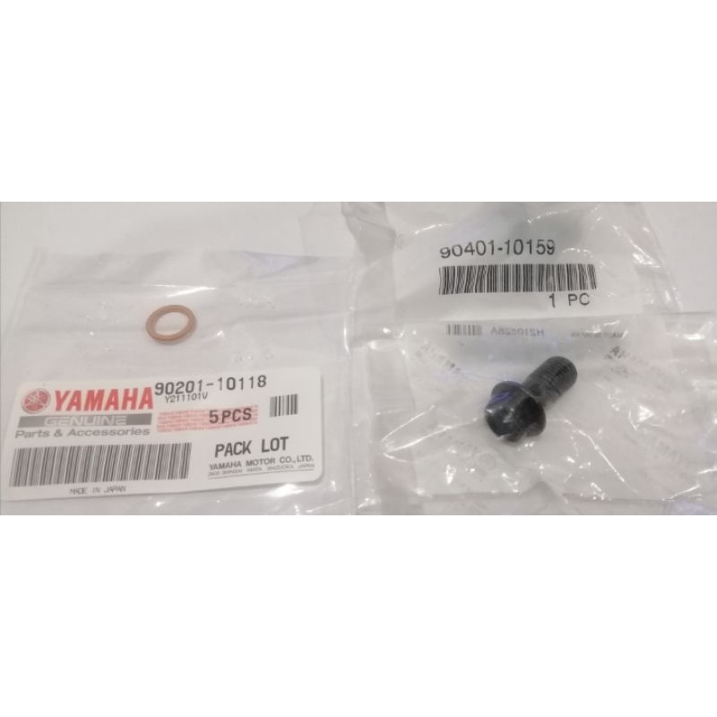 Bolt & Sealing washer pump disk RXZ/125Z/125ZR - 90401-10159/90201 ...