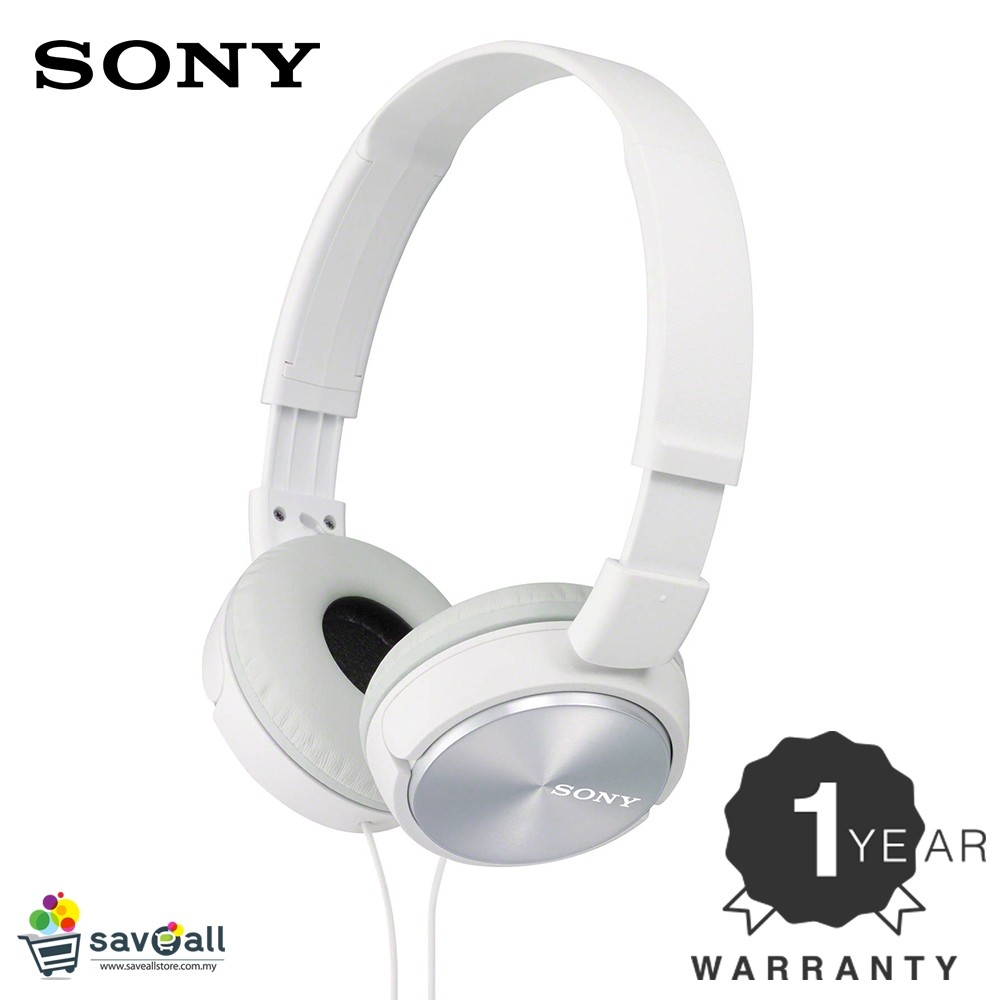 Sony MDRZX310 Onear Wired Headphones White (1 Year Warranty) Shopee
