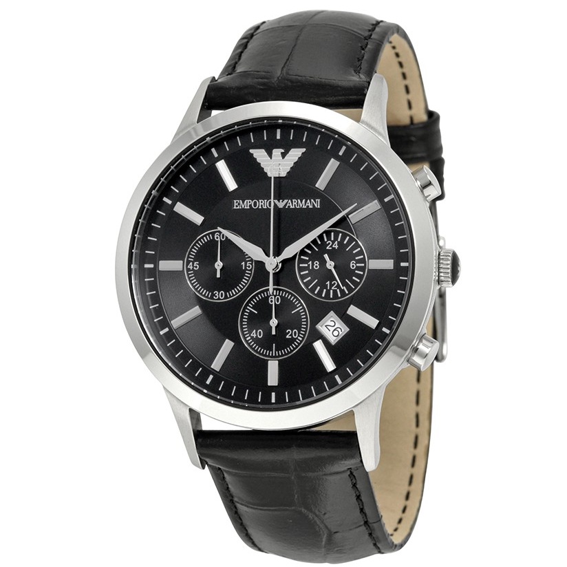 Emporio Armani Men's Chronograph Black Dial Watch AR2447 | Shopee Malaysia