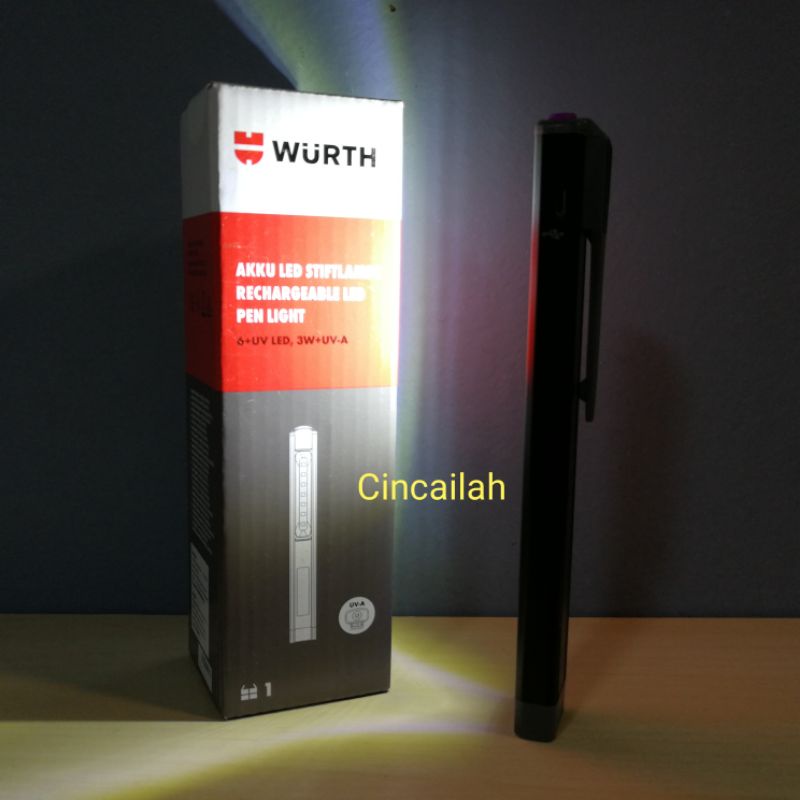 Wurth Rechargeable LED and UV Working Pen Light Shopee Malaysia