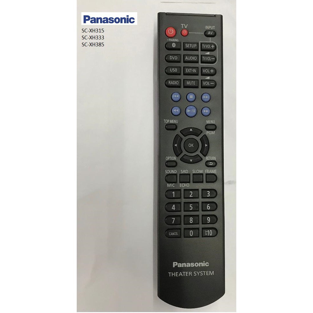 PANASONIC HOME THEATER REMOTE CONTROL *ORIGINAL*SCXH315 /XH333 /XH385