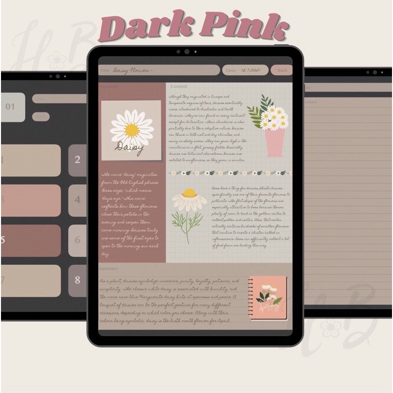 GoodNotes / Notability HoneyBunnyOfficial Digital Notebook Template ...