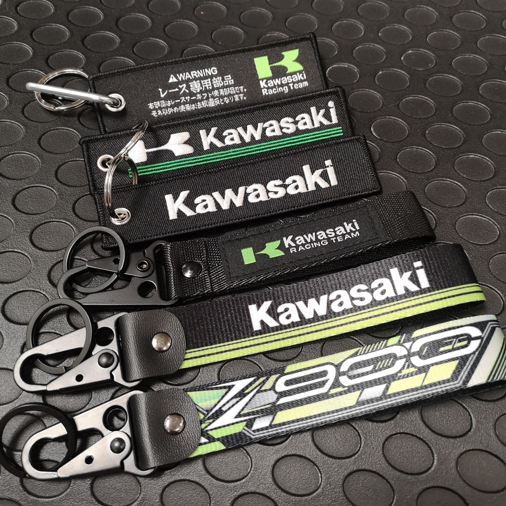 1 Pcs Kawasaki Ninja Motorcycle Embroidery Keychain Olecranon Key