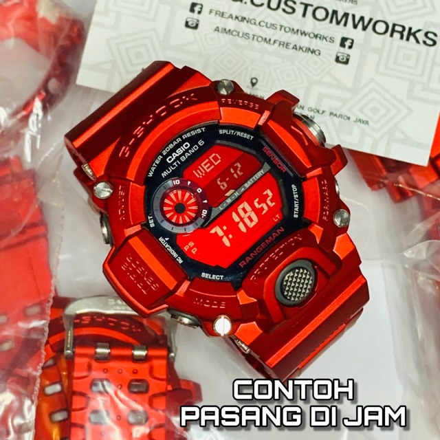 GW9400 RANGEMAN RED SATIN HELLBOY BAND BEZEL Shopee Malaysia