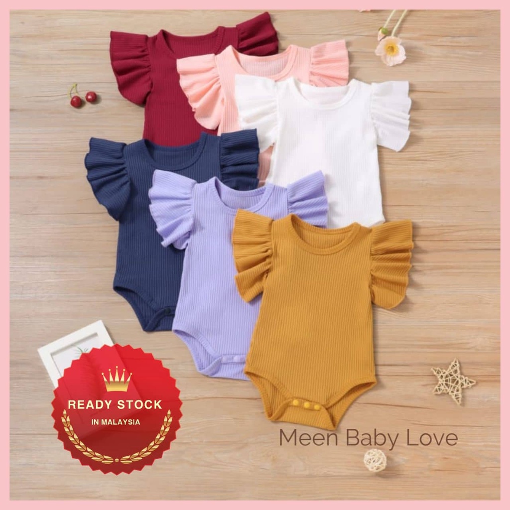 Newborn Baby Girl Romper Baby Romper Baju Baby Girl Jumpsuit Bodysuit ...