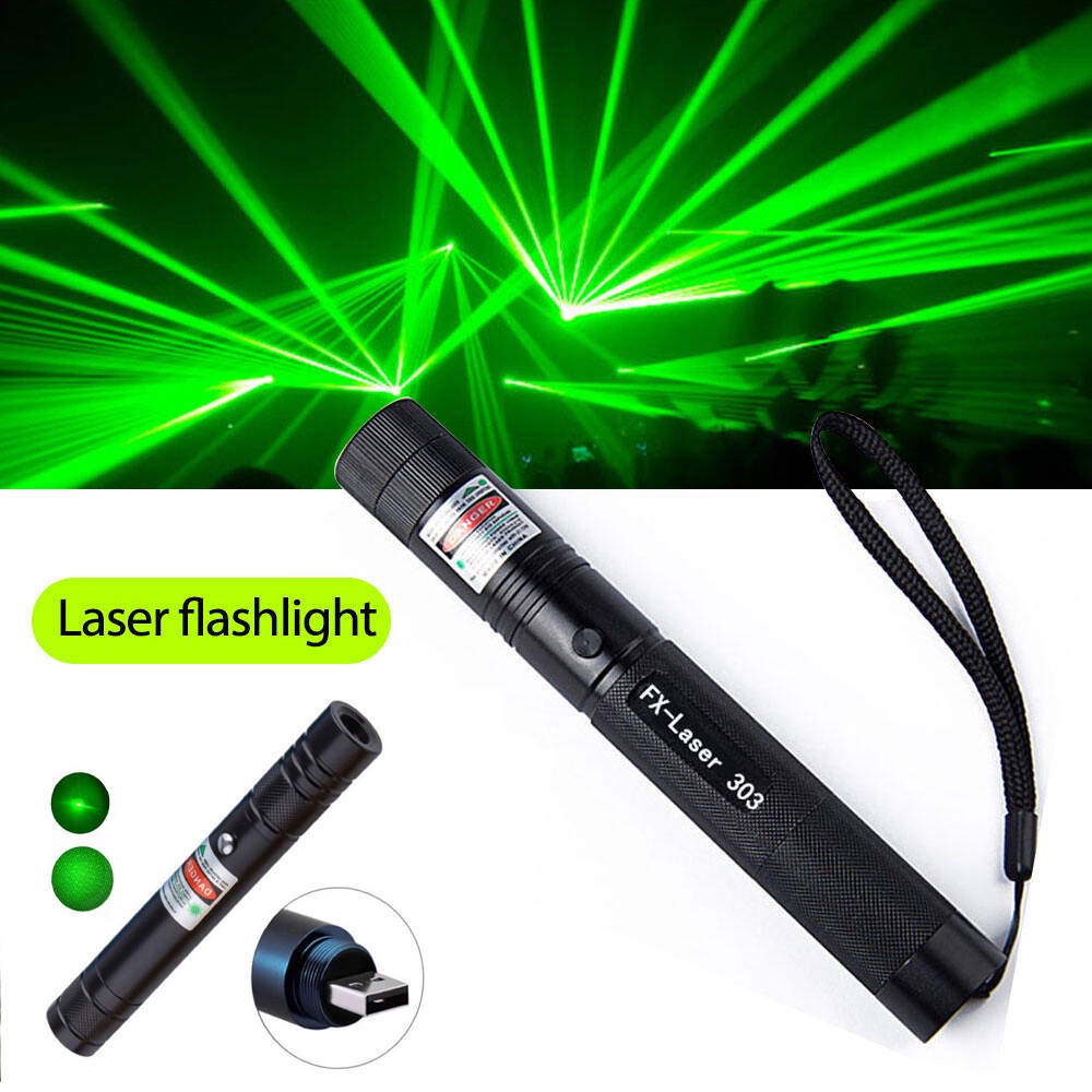 NEW USB Tactical Laser Green Pointer High Power Pen Laser Flashlight