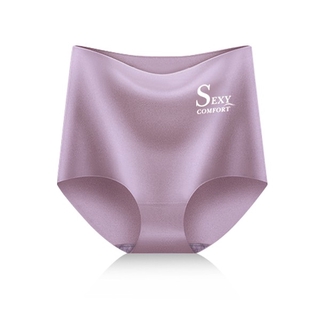 Satin Ice Silk Seamless Shaping Briefs-Womens High Waisted Tummy