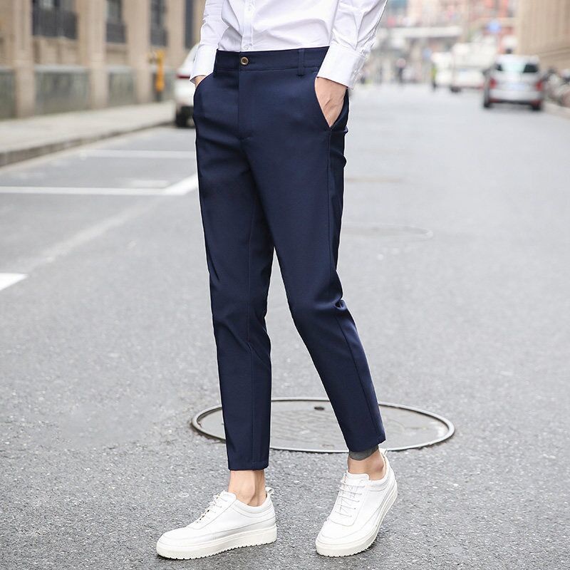 🔥Local Stock🔥 Men's Pants Slim Fit Korean Trousers Business Casual ...