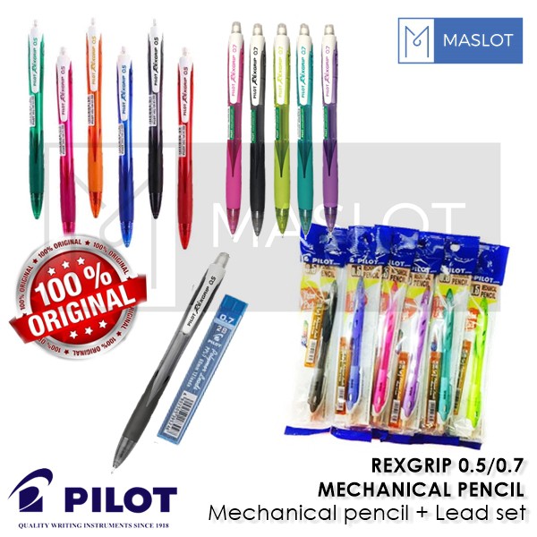 PILOT Rexgrip 10R5/10R7 Mechanical Pencil (0.5mm & 0.7mm) | Shopee Malaysia