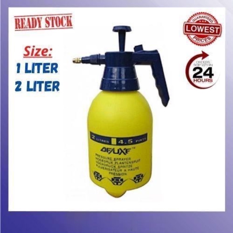 1 LITER & 2 LITER (DELUXE) PVC PRESSURE SPRAYER PUMP GARDER PIMP MULTI ...