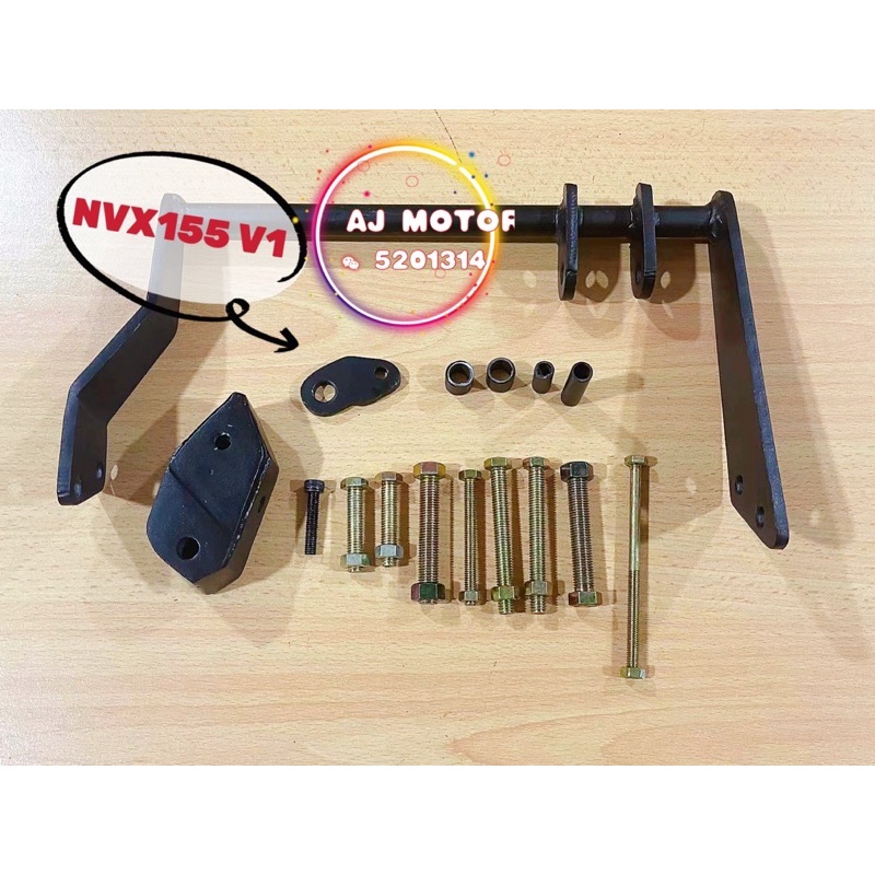 PNP [ BRACKET COMPLETE SET WITH MONOSHOCK ] YAMAHA NVX155 V1 V2 V3 NVX ...